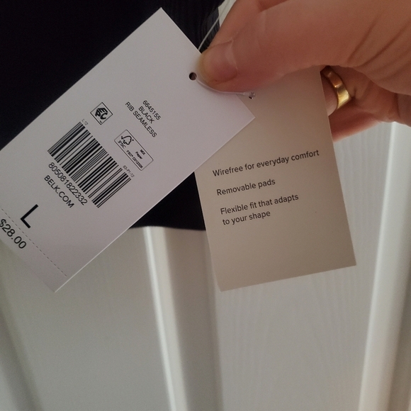 NWT Parisian Black Seamless Bralette size L - Picture 6 of 8